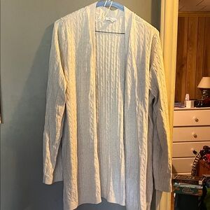 Kim Rogers Ivory Open Front Cardigan